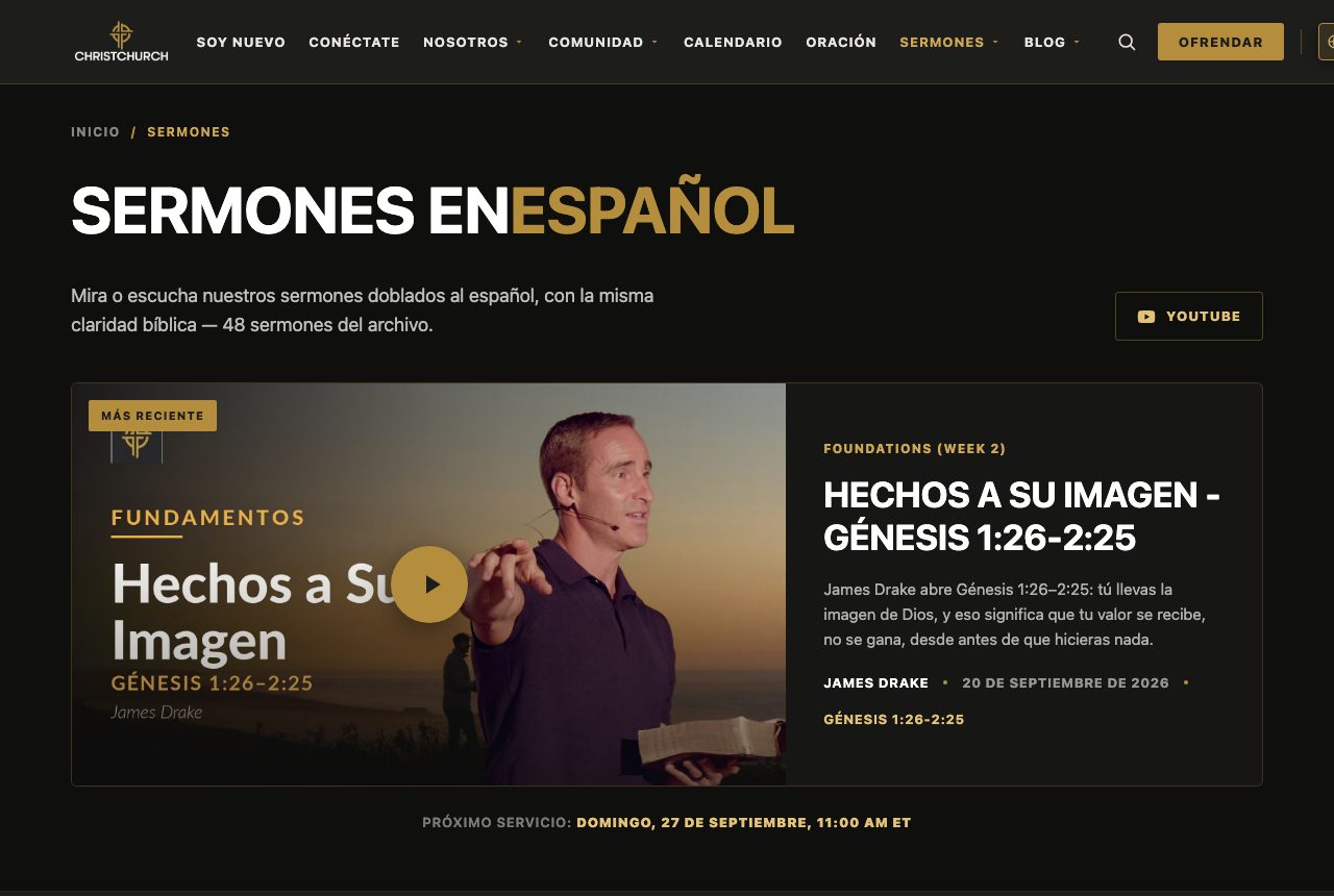 Spanish sermon library
